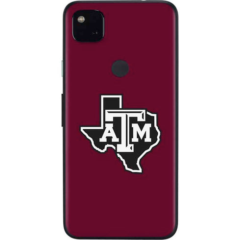 Texas A&M University Black Logo Google Pixel 4a Skin